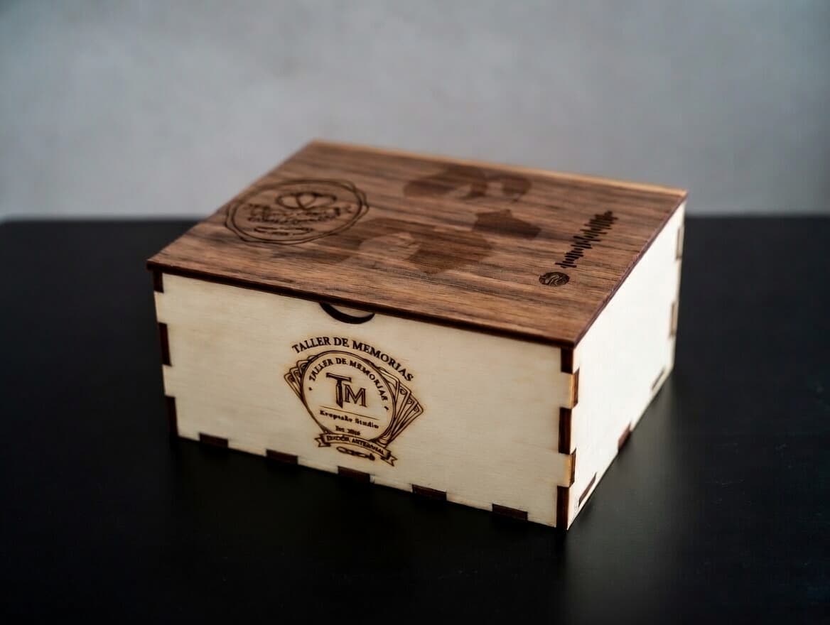 Caja puzzle personalizada de madera
